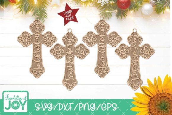 Christian Hymn Ornaments, Laser Cut