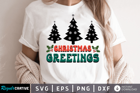 Christmas Greetings SVG DESIGN for Crafts