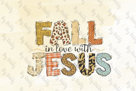Fall in Love with JESUS Clipart PNG & Crafts