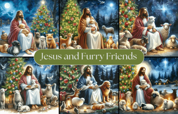 Jesus and Furry Friends Illustrations
