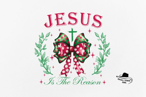 Jesus Christmas Coquette Bow Faith Png & Crafts