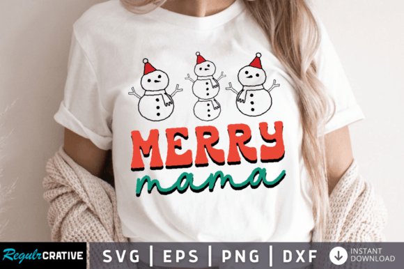 Merry Mama SVG DESIGN for Crafts