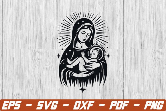 Mother Mary Svg,Christian Svg, Jesus Svg Crafts