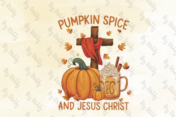 PUMPKIN SPICE and JESUS CHRIST Clipart