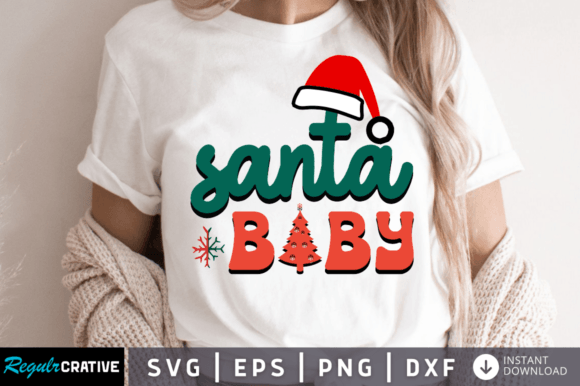 Santa Baby SVG Design for Crafts