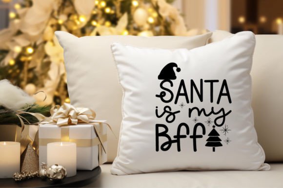 Santa is My Bff SVG Design