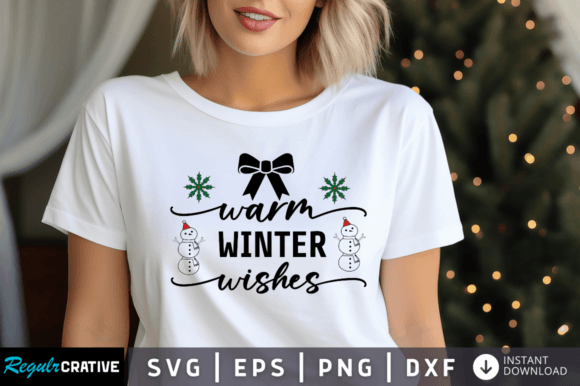 Warm Winter Wishes Svg Design